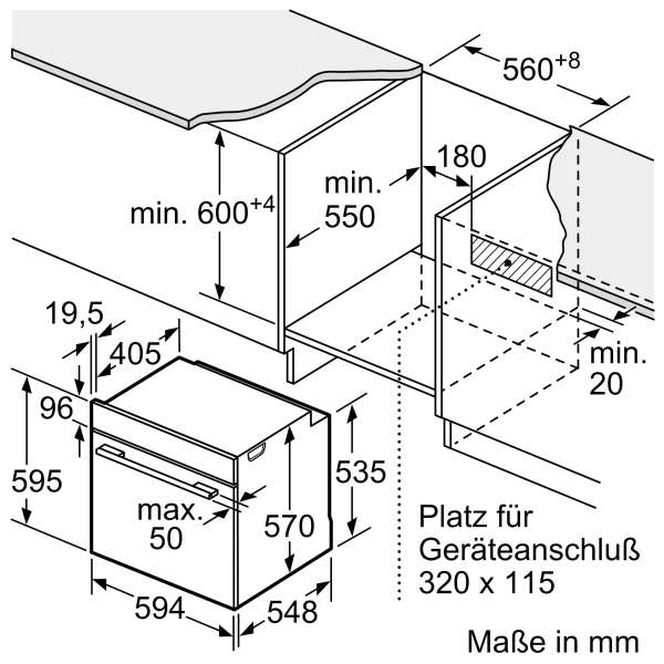 NEFF E2CCG6AK0 N 30 Einbau-Herd 60 x 60 cm Schwarz